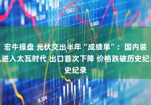 宏牛操盘 光伏交出半年“成绩单”：国内装机进入太瓦时代 出口首次下降 价格跌破历史纪录